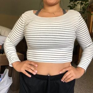 Striped crop top